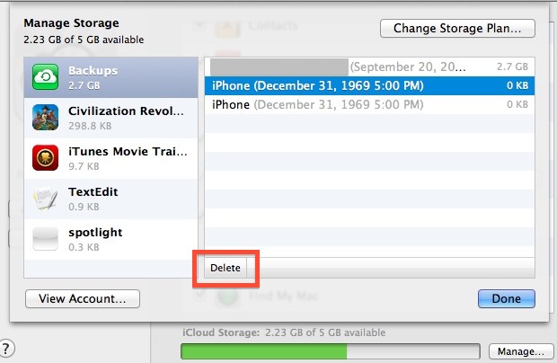 Cómo eliminar copias de seguridad de iTunes usando computadoras Mac