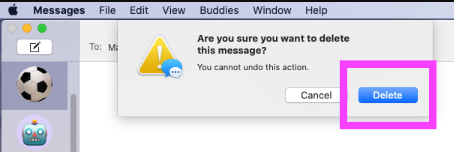 Borrado permanente de mensajes eliminados en iPhone a través de Mac