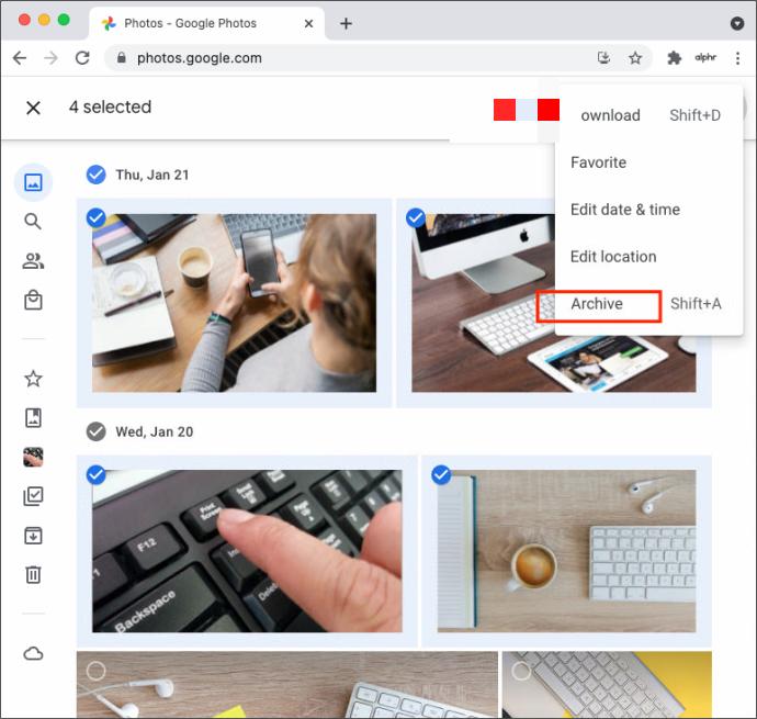 Recuperar fotos de la cuenta de Google en Mac