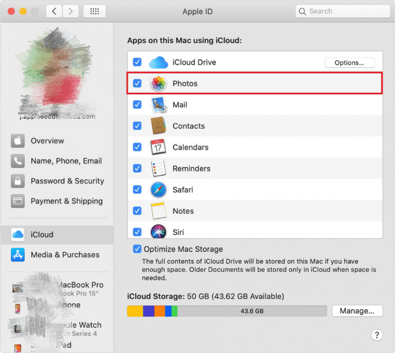 Transfiere fotos de Mac a iPad a través de iCloud Drive