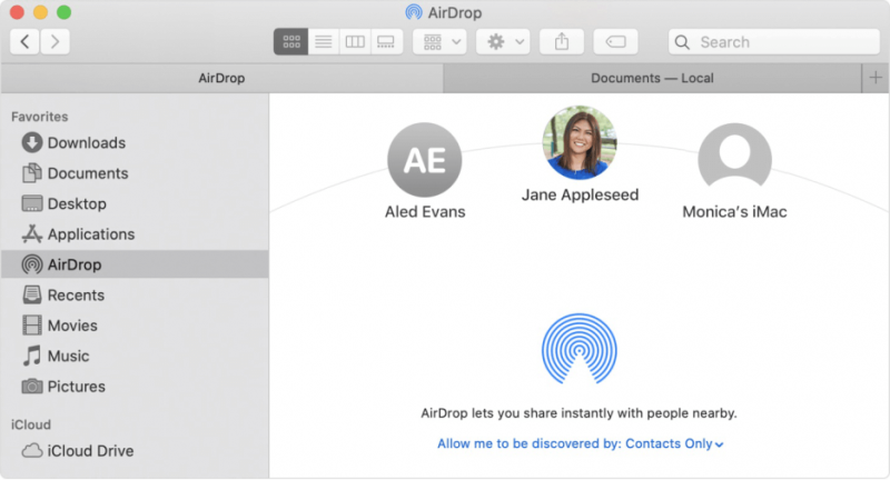 Transfiere fotos de Mac a iPad a través de AirDrop