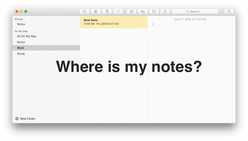 Notas de Mac desaparecieron