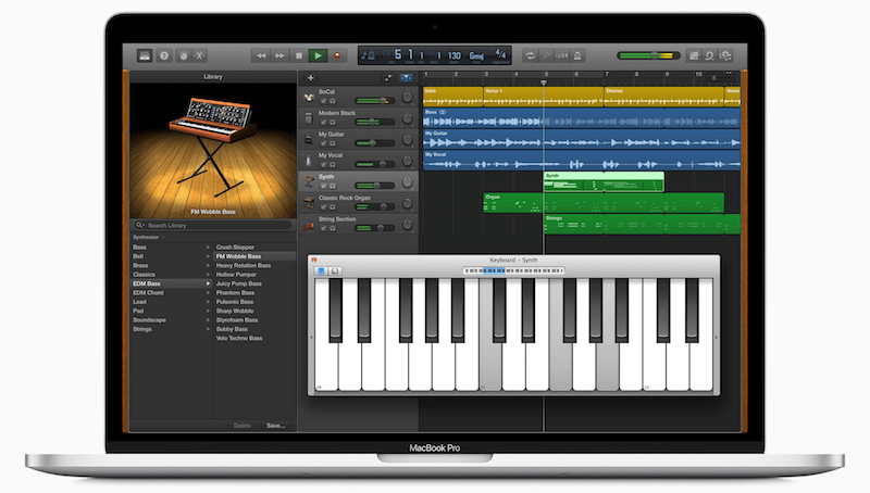 Grabar audio en Mac Garageband