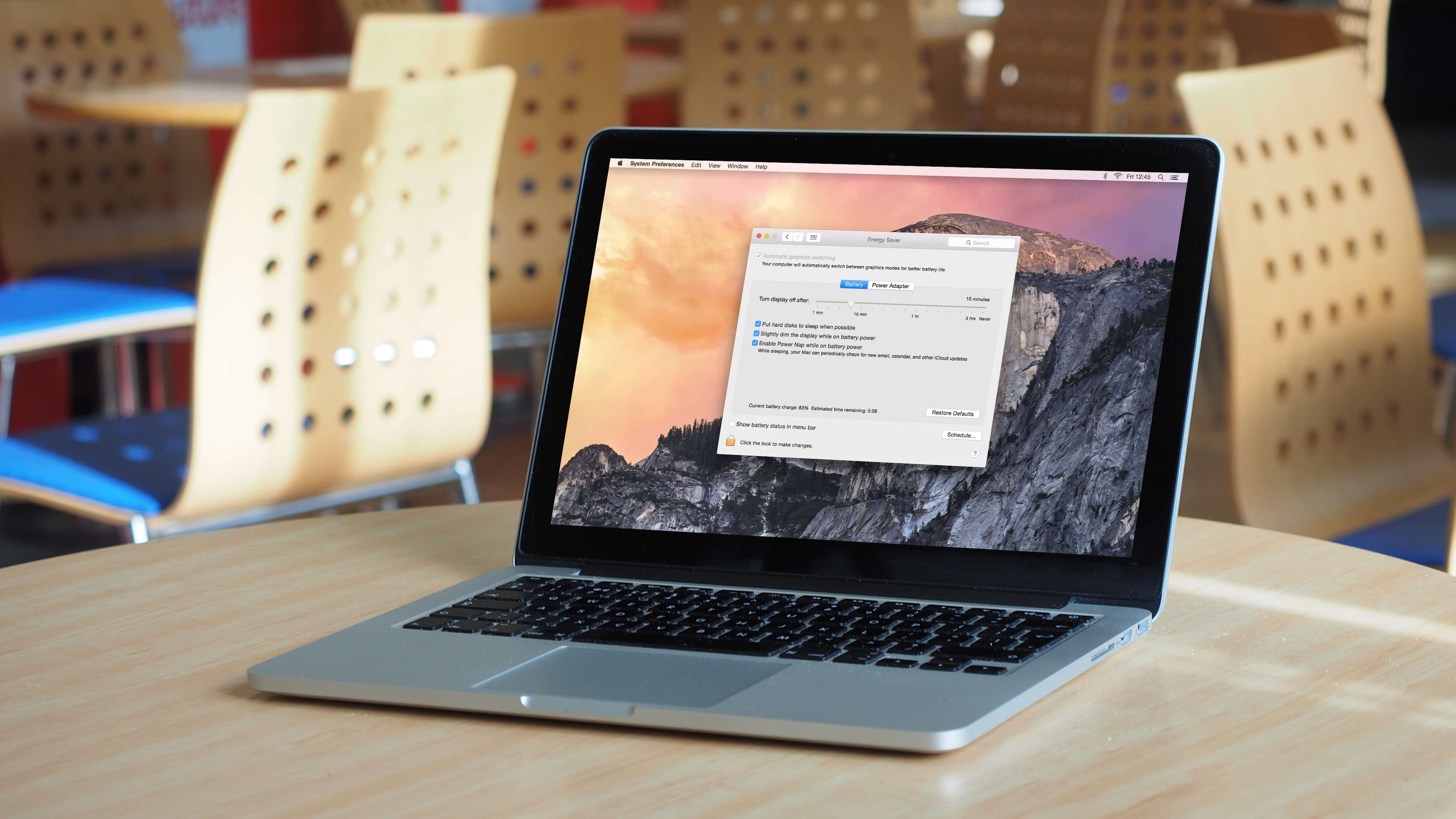 Ahorre batería en Mac Mac
