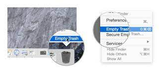Saque la papelera para eliminar archivos basura