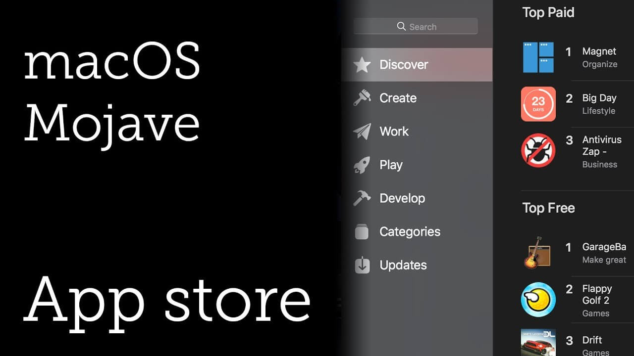 ¿Qué nuevo Macos Mojave App Store?