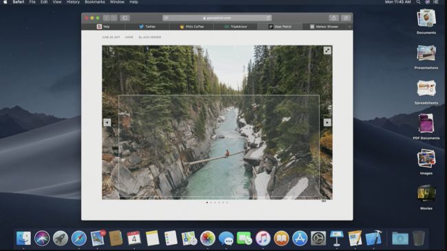 ¿Qué nuevo Macos Mojave captura de pantalla?