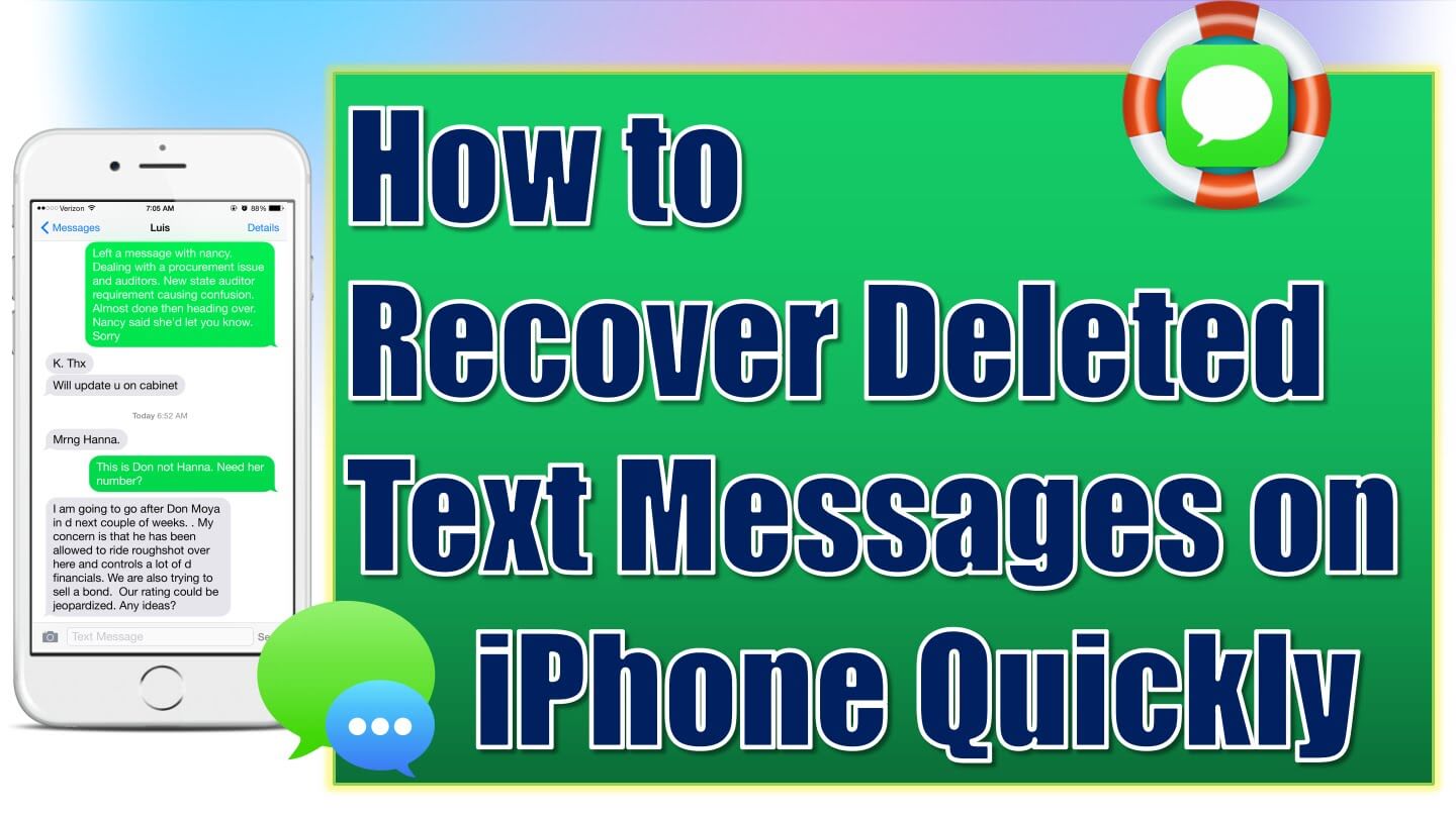Cómo recuperar mensajes de texto eliminados de iPhone