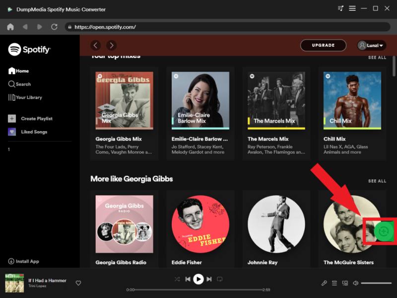 La mejor herramienta de conversión de música de Spotify: DumpMedia Spotify Music Converter - Agregar archivos