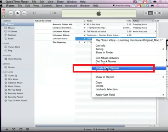 Convertir AIF a MP3 usando iTunes