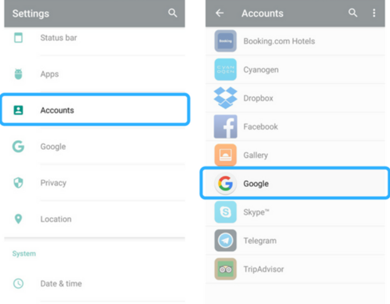 Transferir iPhone a Xiaomi usando la cuenta de Google