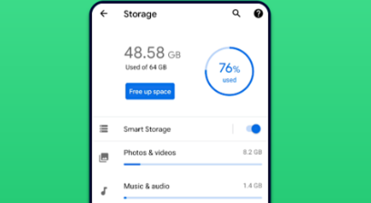 Asegúrese de tener amplio espacio de almacenamiento para reparar la copia de seguridad de WhatsApp atascada en Android