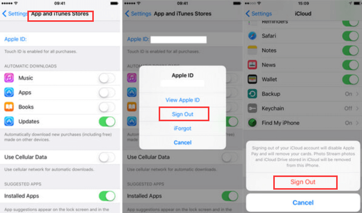 Eliminar la antigua ID de Apple del iPhone