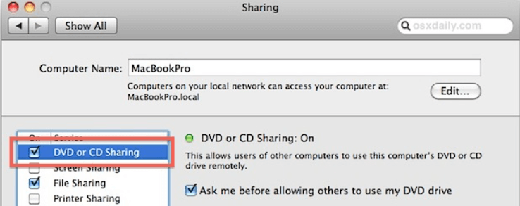 Reproducir DVD en Macbook Air usando Apple Remote Disc