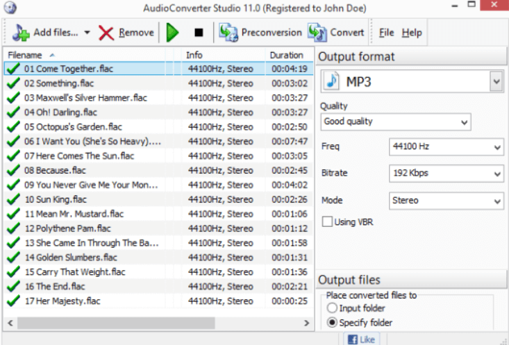 Convierta WMA a M4A usando Audio Converter