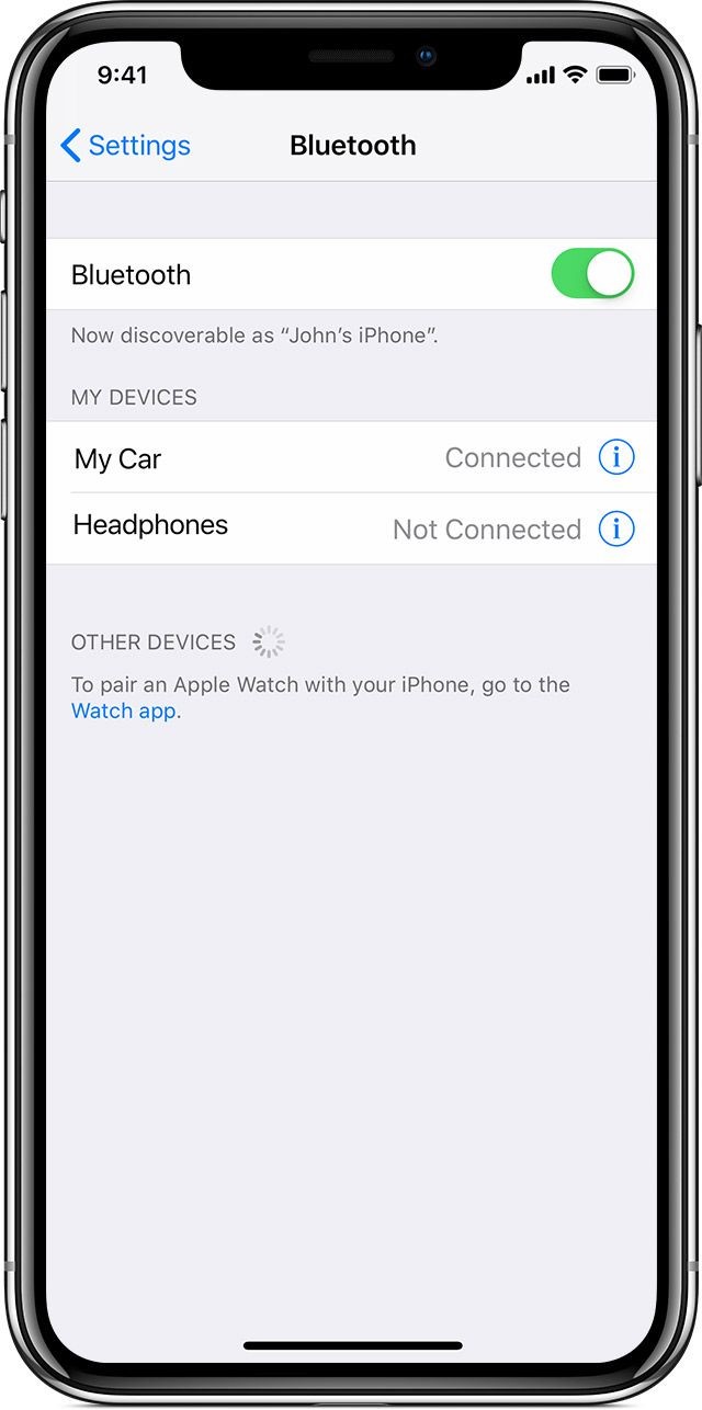 Bluetooth conectado para reparar los mapas de iPhone que no hablan