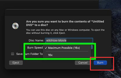 Cómo grabar iMovie en DVD