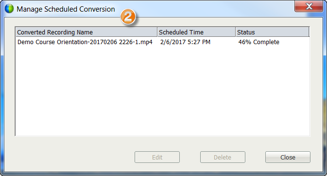 Verifique el estado particular de sus archivos en Webex al convertir ARF a MP4