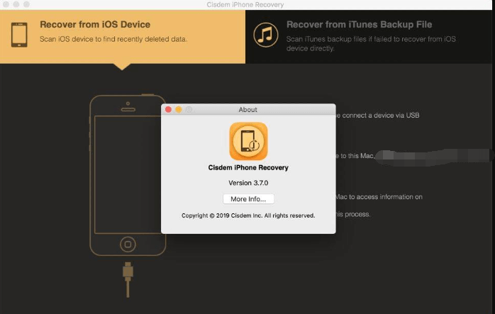 Recuperación de iPhone Cisdem para Mac