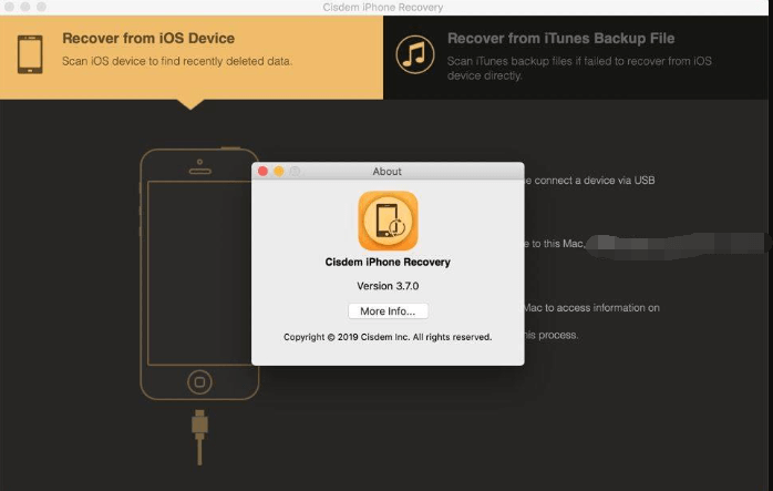 Copia de seguridad de WhatsApp usando Cisdem iPhone Recovery para Mac