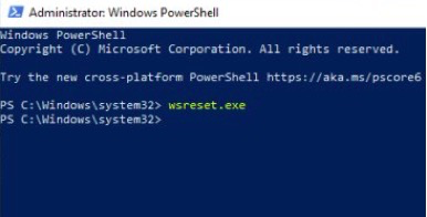 Eliminar archivos temporales borrando la caché de Microsoft Store