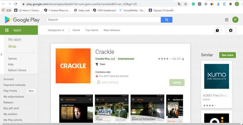 Uno de los mejores sitios gratuitos de transmisión de películas: Crackle