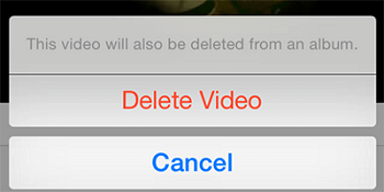 Eliminar manualmente videos grandes de Camera Roll en iPhone