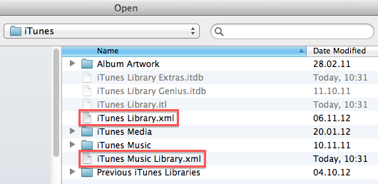 Eliminar dos archivos en la biblioteca de iTunes