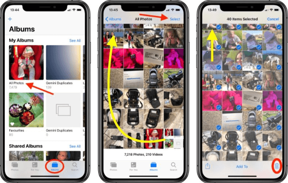 Eliminar varias fotos en tu iPhone