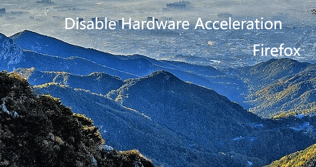 Deshabilitar la aceleración de hardware