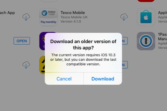 ¿Por qué debería descargar versiones anteriores de aplicaciones?