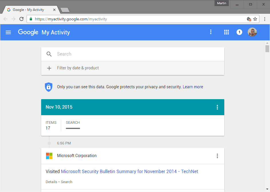 Google My Activity El mejor método para la recuperación del historial del navegador