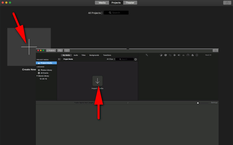 Editar video horizontal en iMovie
