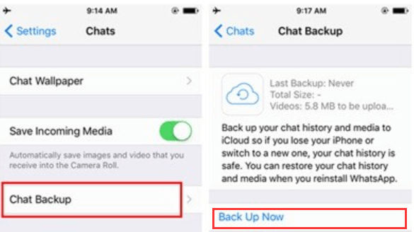 Cómo configurar la copia de seguridad de iCloud de WhatsApp