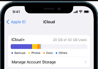 Administre el almacenamiento de iCloud para reparar la copia de seguridad de WhatsApp está atascada en 0%