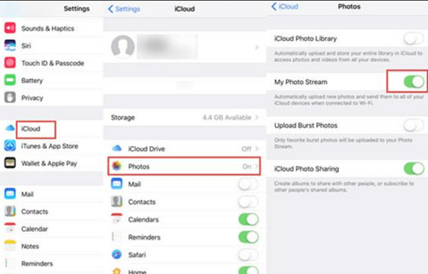 Extrae fotos de iPhone a través de iCloud