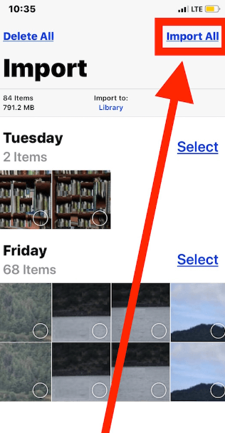 Extraiga fotos del iPhone a través de la aplicación de fotos en Windows 10