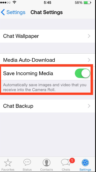 Guarde archivos multimedia de WhatsApp en iPhone usando funciones incorporadas