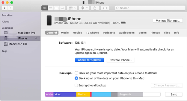 Actualice iTunes para corregir el error "El dispositivo es inalcanzable"