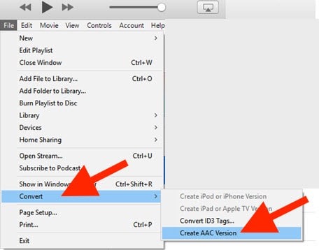 iTunes Conversión de MP3 a M4r