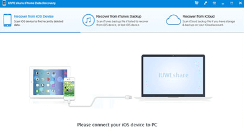 Recuperación de datos de iPhone de IUWEshare