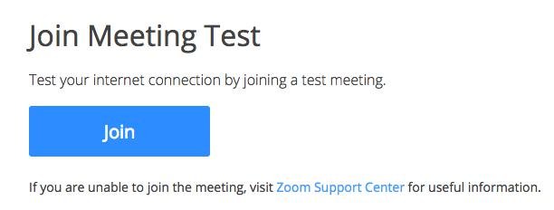 Cómo unirse a una llamada de prueba de zoom