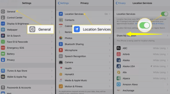 Desactive las conexiones de ubicación para mejorar el rendimiento de la batería del iPhone