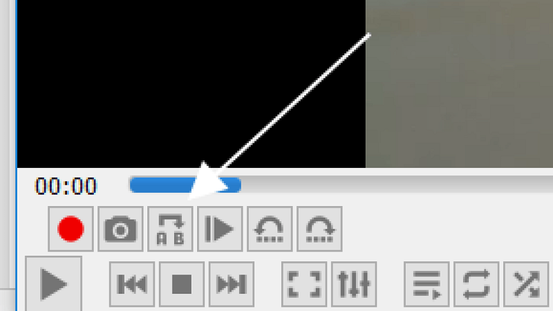 Botón de bucle en VLC Media Player