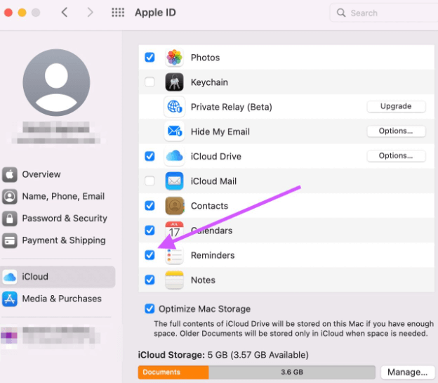 Sincronice y transfiera recordatorios desde el iPhone al sistema informático a través del servicio de Apple