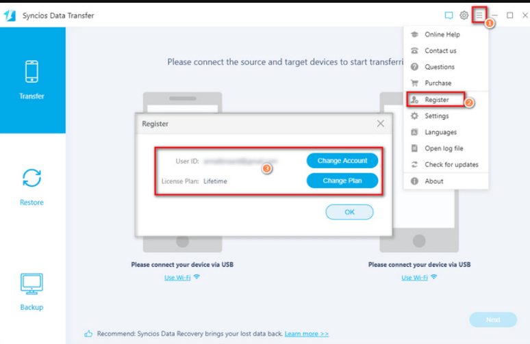 Las 5 mejores herramientas de transferencia de datos de iPhone a PC: SynciOS Mobile Transfer