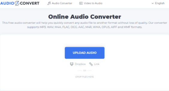 Usando Online Video Converter para convertir AMR a MP3 Mac