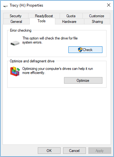 Utilice las herramientas integradas de su PC con Windows para procesar una recuperación de unidad USB RAW