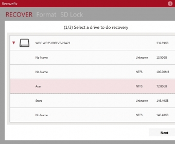 Recuperar archivos con Transcend RecoveRx