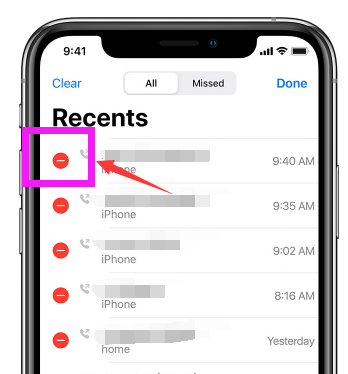 Cómo eliminar varias llamadas en iPhone